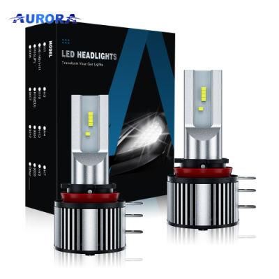 Fan Cooling H4 LED Headlight Bulbs 50W 15000 Lumens H11 Light Bulbs Car H13 880 881 H7 H15 LED Headlight for Auto Vehicle