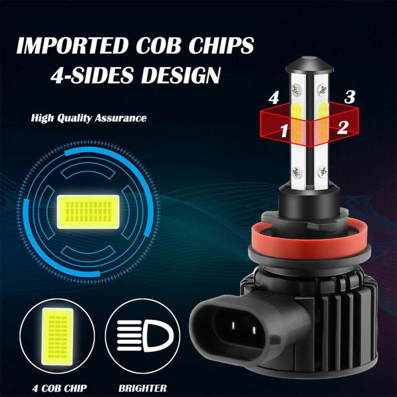 Powerful Super Bright LED Bulb LED Headlight H11 Auto Lamp Car Automobiles LED Head Lamp 12V 24V 8000K Blue Light