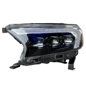 Car LED Headlight Car Accessories LED Light Triple Proyector Lens Auto Lamps with Indicator Headlight for Ford Ranger T6 T7 Raptor