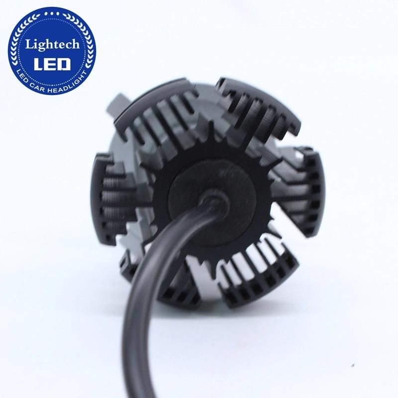 Car Accessories Fanless 50W 6000lm X3 LED Headlights H11 Hb3 Hb4 9005 9006 202 H4 H13 9004 9007 H7