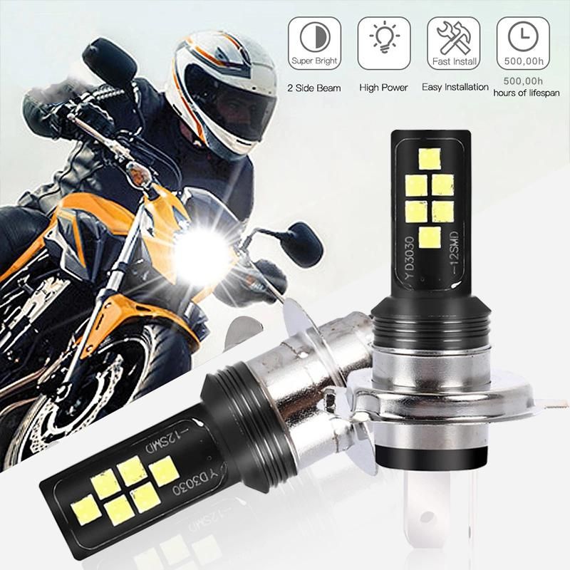 Motorcycle Fog Light Auto 6000K H7 H4 P15D LED Motorcycle Light