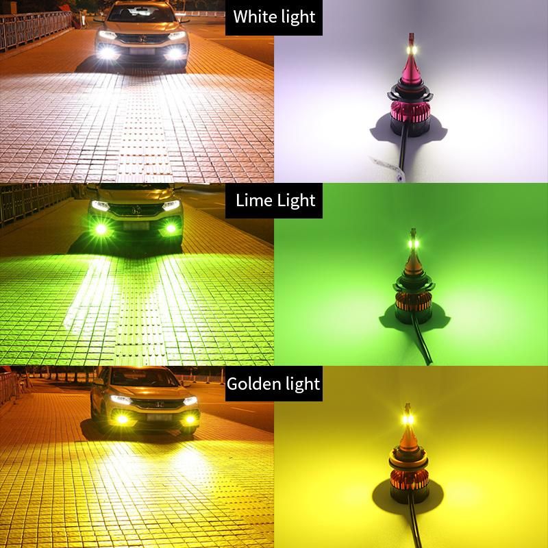 Mini K5 LED Headlight Csp Chips Cooling Fan H11 H13 9006 9005 H4 Car LED Auto Light 8000K