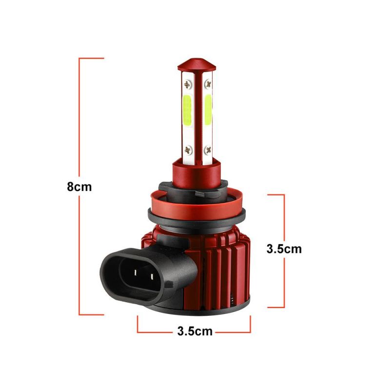 Powerful Super Bright LED Bulb LED Headlight H11 Auto Lamp Car Automobiles LED Head Lamp 12V 24V 8000K Blue Light