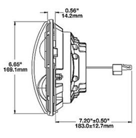 DOT Round LED Halo Jeep Headlight Kits