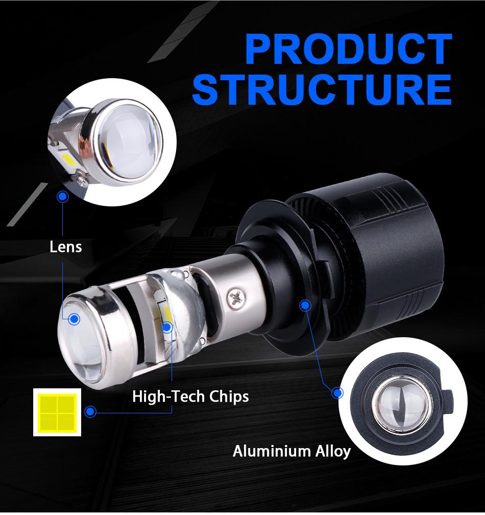 Super Bright Headlight Plug and Play 8000lm 50W LED Headlight H13 H4 9004 9007 H11 H7