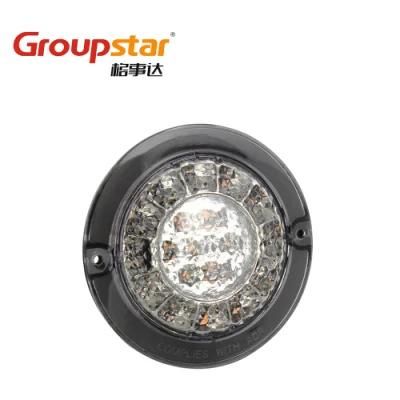 Adr 10-30V UV PC Lens Indicator Turn Reverse Signal 4 Inch Round LED Caravan RV Coach Bus Tail Lamp for Trailer/Truck