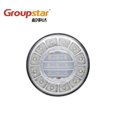 Manufacturer Auto Bus Trailer 4 Inch Round LED Tail Lamp Stop Light Truck Tail Light Car Lights