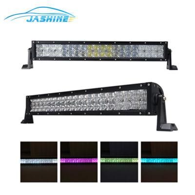 Hot Selling 120W 21.5 Inch 8400lm 5D RGB LED Light Bar Work Light Driving Lamp LED Light Bar