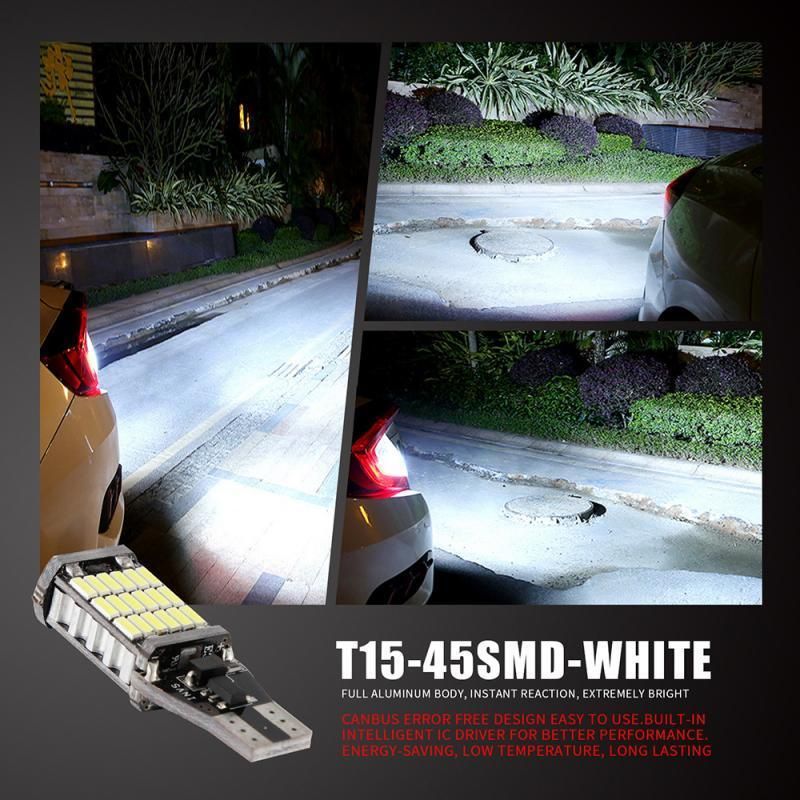T10 T15 W5w W16W Canbus T15 4014 45SMD W5w LED Canbus Error Free Auto Car LED Lamp Canbus LED Light