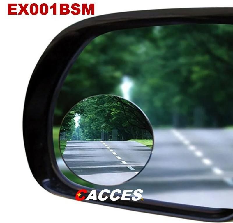 Blind Spot Car Mirror Blu-Ray, 2" Round Wide Angle Adjustable Blind Spot Mirror, HD Glass Convex Rear View Mirror, Ultra-Thin Anti-Glare Frameless Blind Mirrors