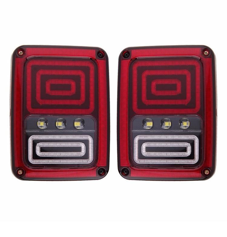 EU Us Version LED Rear Lamp with Brake Turn Signal Light for Jeep Wrangler Jk 2007-2017 LED Tail Light