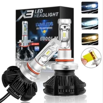 Wholesale 9004 9005 9006 9007 H4 H11 H13 H7 Super Bright 8000lm 30W X3 LED Headlight Bulb
