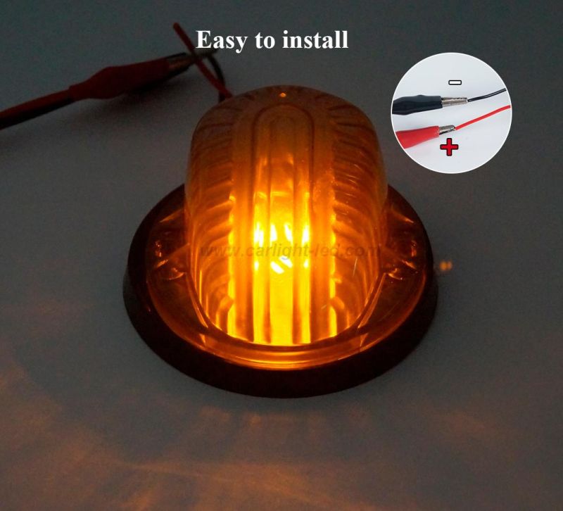 Cab Roof Top Marker Clearance Running Lights Compatible with Chevrolet Gmc