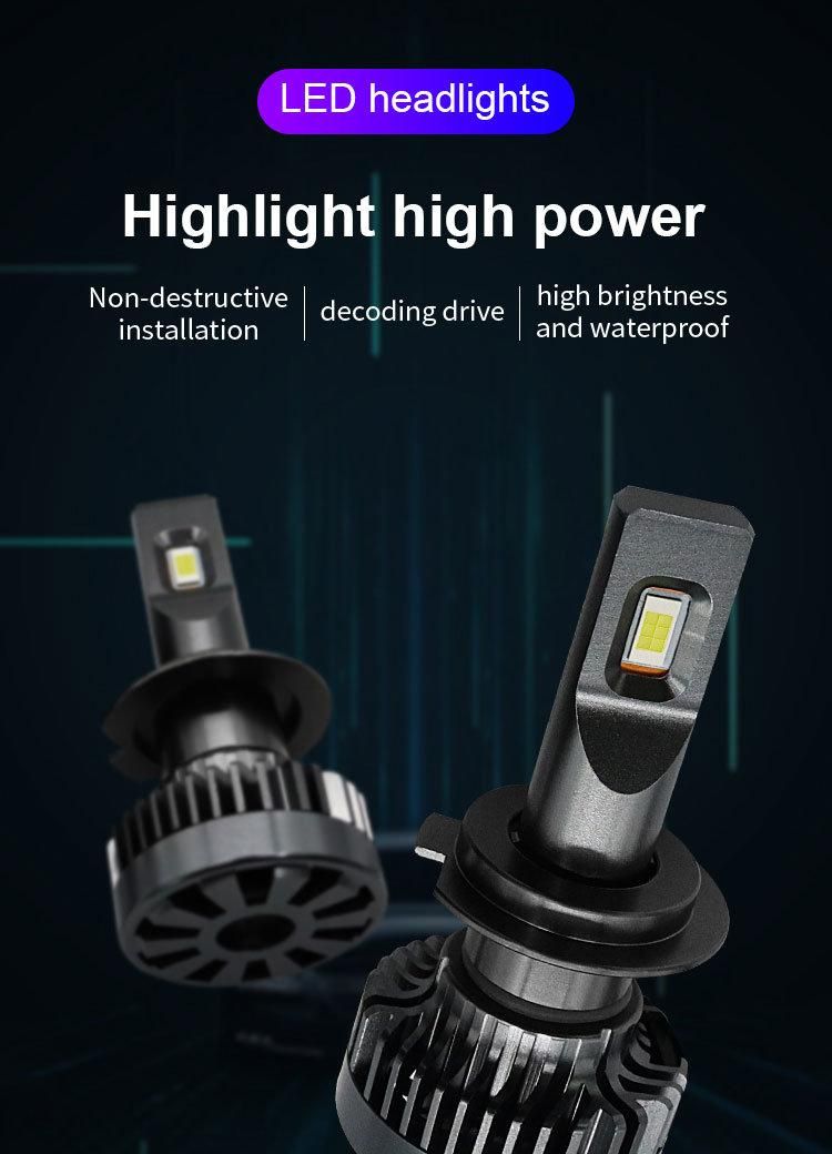 High Power G50 F2 LED Headlight 48W 6600lm Csp Chip LED H3 LED Car Light 6500K
