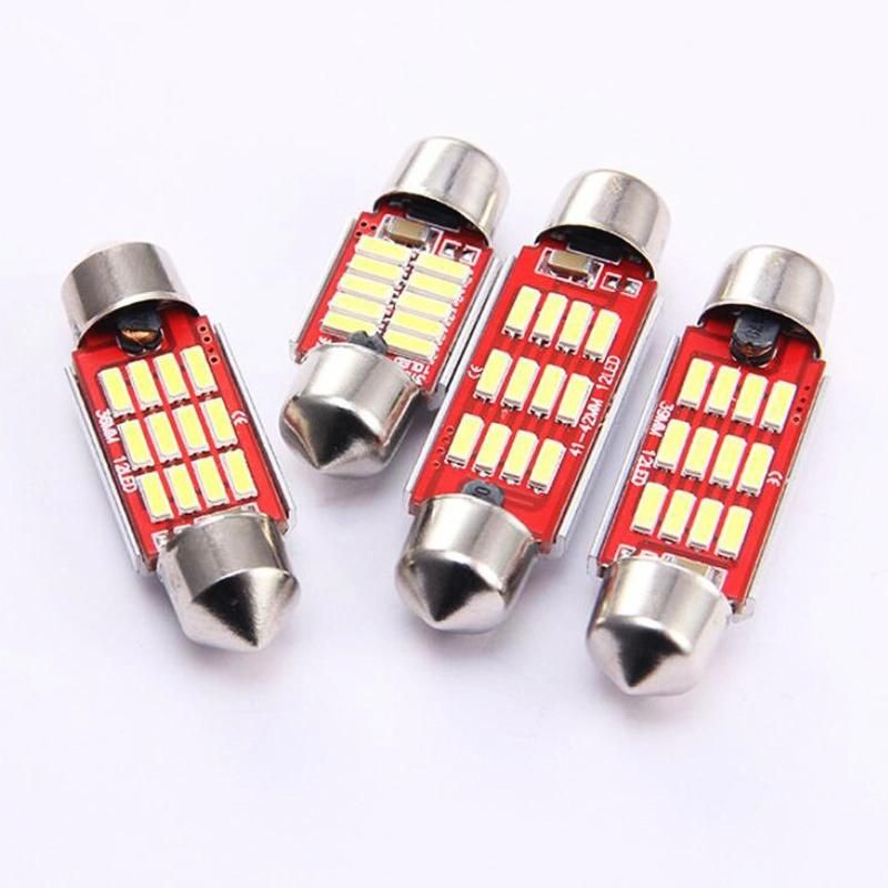 C5w C10W Error Free Canbus Festoon 4014 LED 12SMD 31mm 36mm 39mm 41mm Car Interior Lights