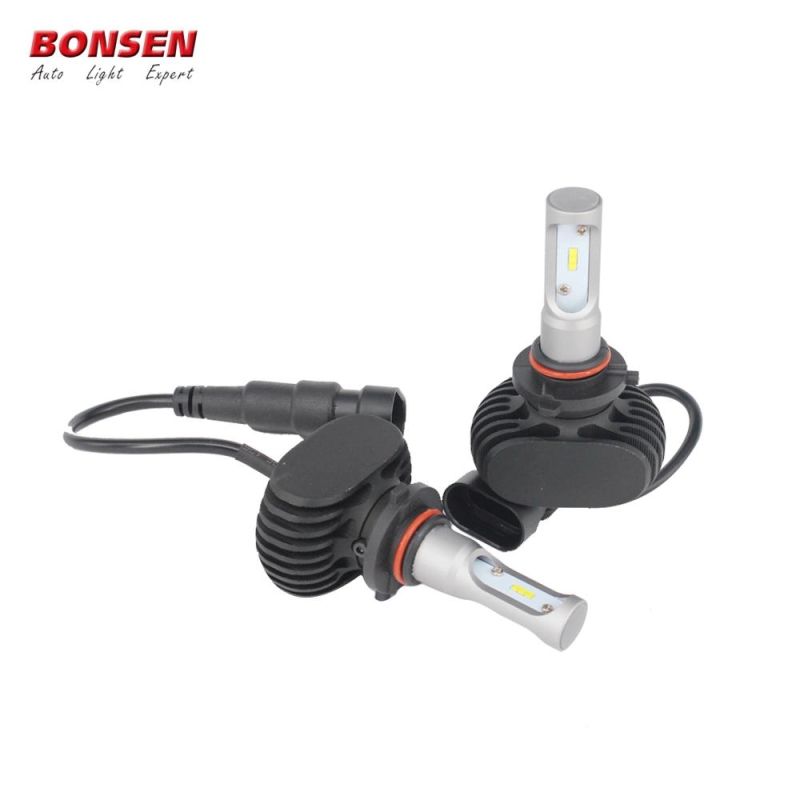 S1 H4 H7 Fanless LED Headlight Bulbs Csp 36W 8000lm White Car Fog Light H4 H7 H11 H13 9004 9005 9007 LED Headlight Headlamp