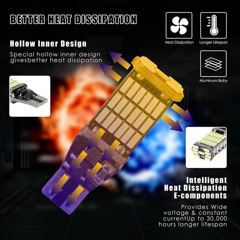 T10 T15 W5w W16W Canbus T15 4014 45SMD W5w LED Canbus Error Free Auto Car LED Lamp Canbus LED Light