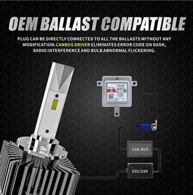 Auto LED Headlight Bulbs 90W 10000lm 6500K D8s LED Headlights for Replacing D8s Xenon Bulb