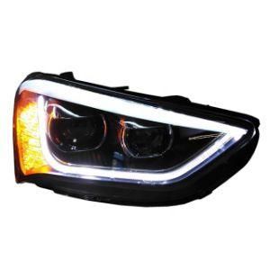 Auto Lamps Car Accessories Projector Lens Headlight Auto Parts 2013 Santa Fe IX45 Car Lights Auto LED Headlight for Hyundai