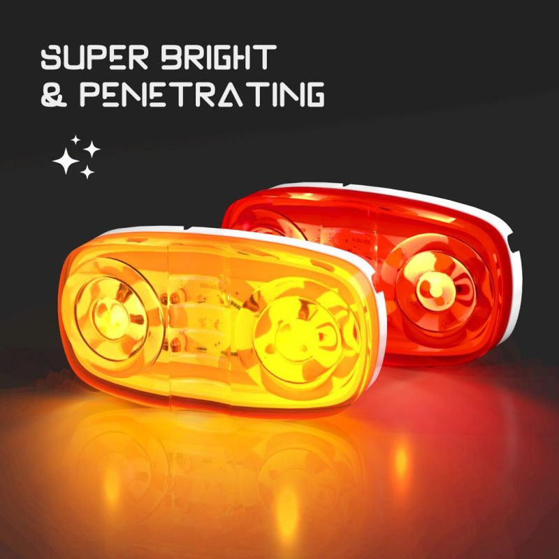 4inch 10 LED Trailer Marker Lights Waterproof Clearance Lights Universal Side Marker Lights