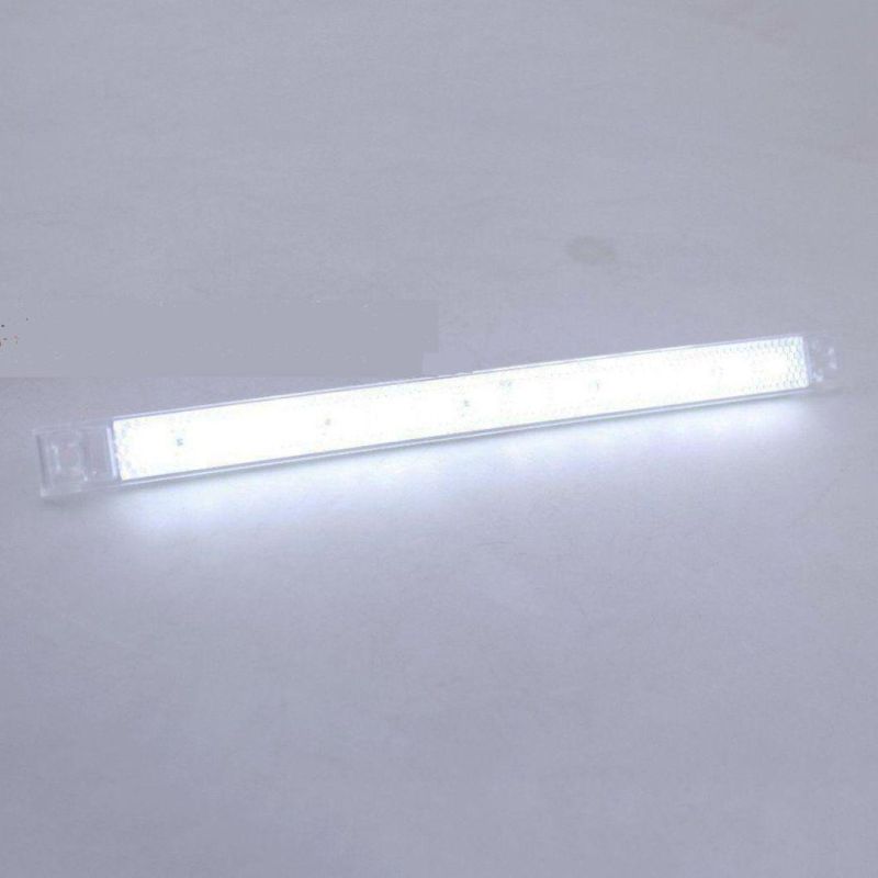 8" LED Utility White Strip Light 15 LED Interior&Exterior Marker Light for Boat UTV