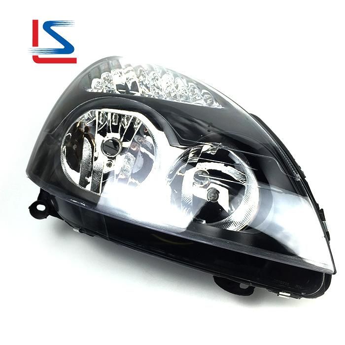 Black Auto Lamp Headlight for Renault Clio 2001 7701051770 7701051769 Halogen Head Lamps