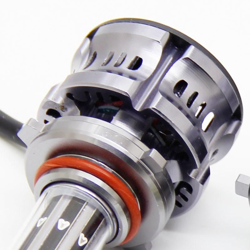 Car Styling 3 Color 3000K 6500K 8000K All in 1 80W 360° Bright COB Auto LED 9006 9005 H11 H4 H7 LED Headlight 12V