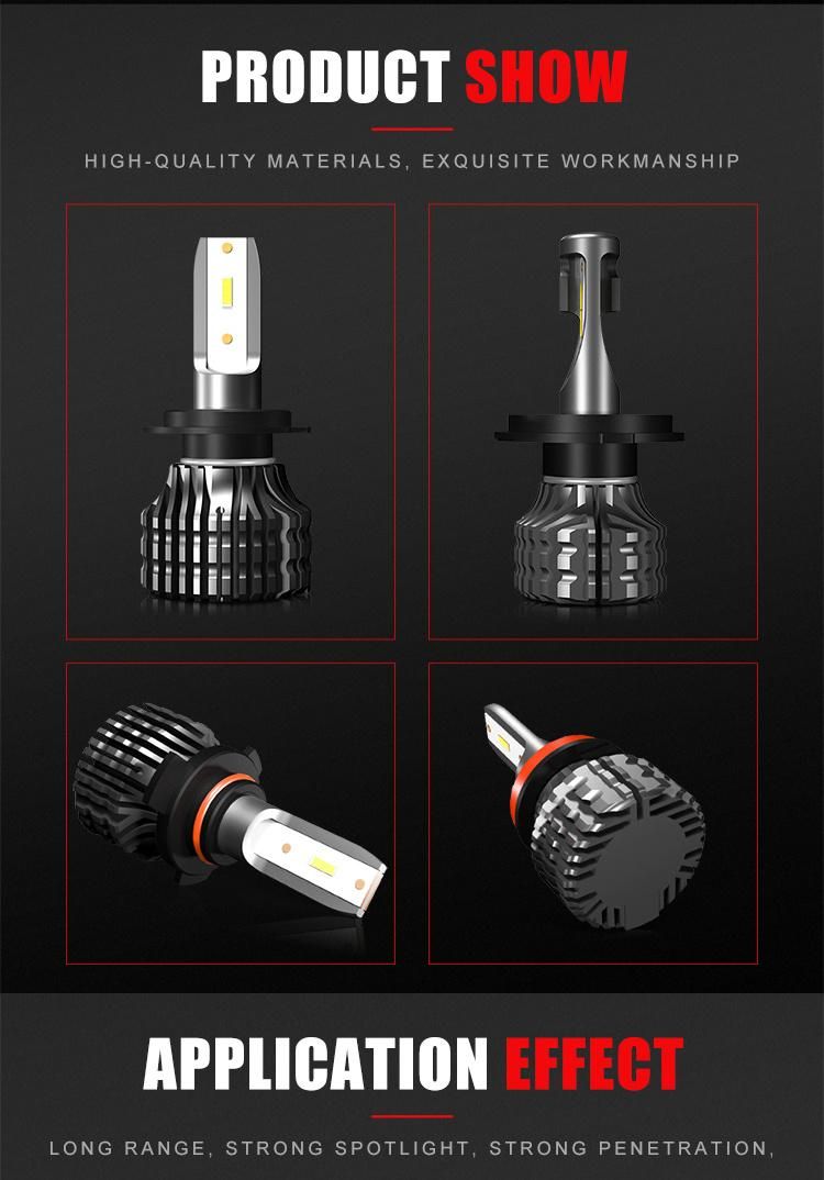 2020 New Fanless High Brightness 12V 9012 9005 H3 H1 H7 H4 Truck Car LED Headlights