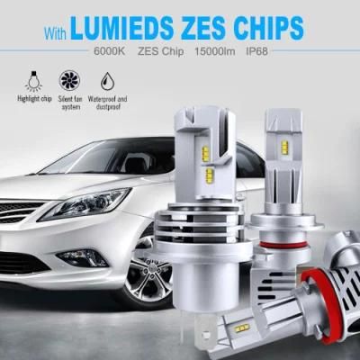 Zes Chips M3 12V 55W H7 H11 9005 Wireless Small 9006 9012 H4 LED Headlight Bulbs, 2 Years Warranty