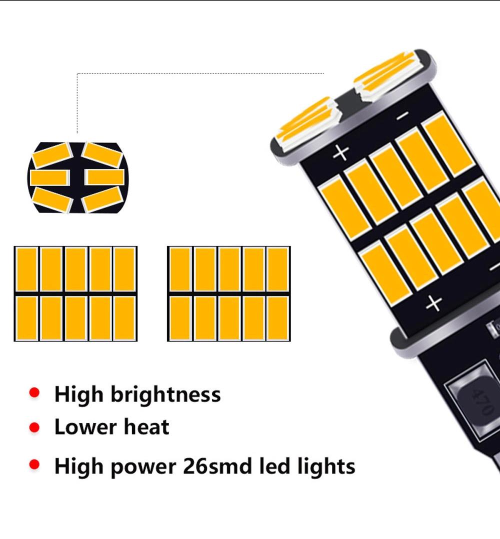 Car LED Bulb 194 26SMD 4014 Error Free Canbus T10 LED Canbus W5w 194 192 LED Bulb
