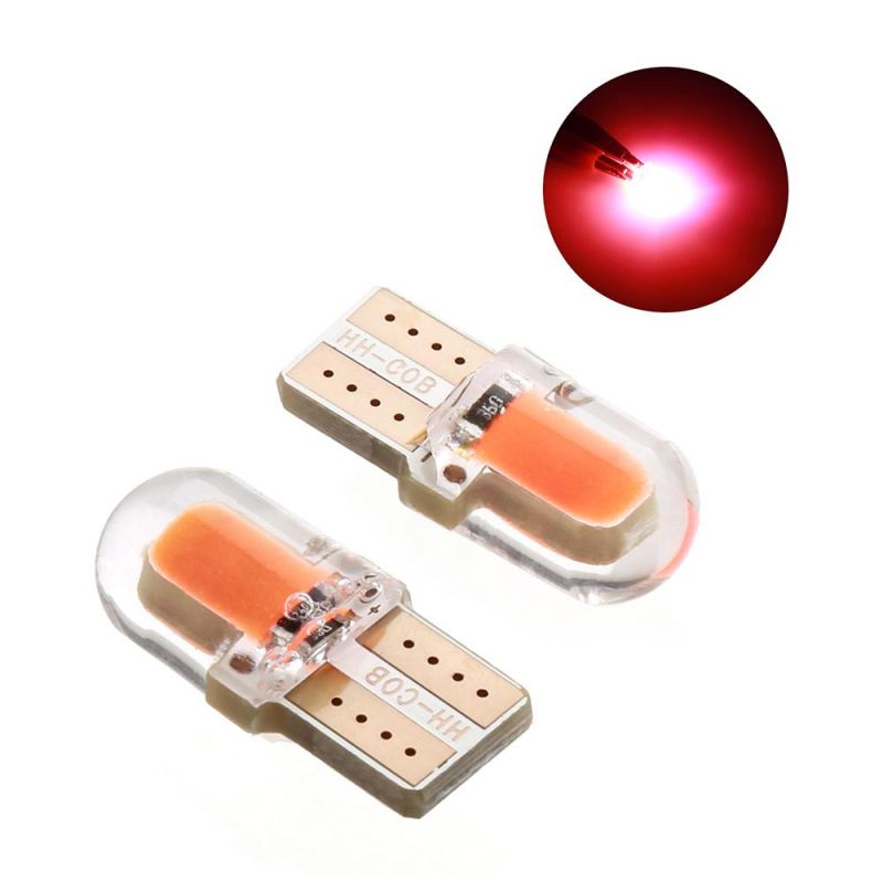 10PCS Auto T10 LED Cold White 194 W5w LED 168 COB Silica Car Super Bright Turn Side License Plate Light Lamp Bulb DC 12V