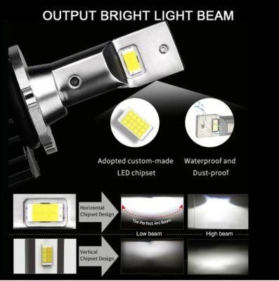 Plug &amp; Play Powerful White Light 10000lm 6500K D2s LED Kit Conversion From Xenon HID to LED Headlight Bulbs