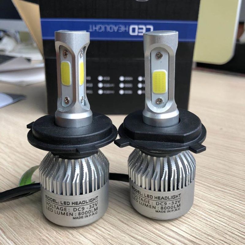 Best Seller COB LED S2 LED Light H4 H11 H7 LED on Promotion Light LED Car H4 LED Headlight