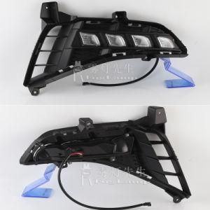 2PCS Dynamic Car DRL LED Fog Lamp LED Daytime Running Light for Hyundai Sonata 2021 2022 Headlights Flowing Yellow Turn Signal