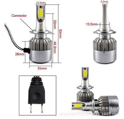 C6 H7 LED Car Light 12V 72W 10000lm LED Headlight