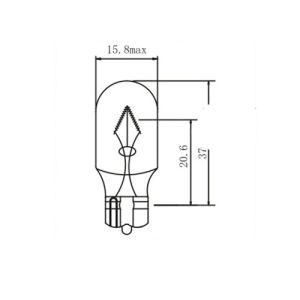 T15 W16W 24V 18W W2.1X9.5D Auto Lamps Festoonbackup Fog Stop Bulbs Tail Turn Lights Halogen for Car Bus and Truck
