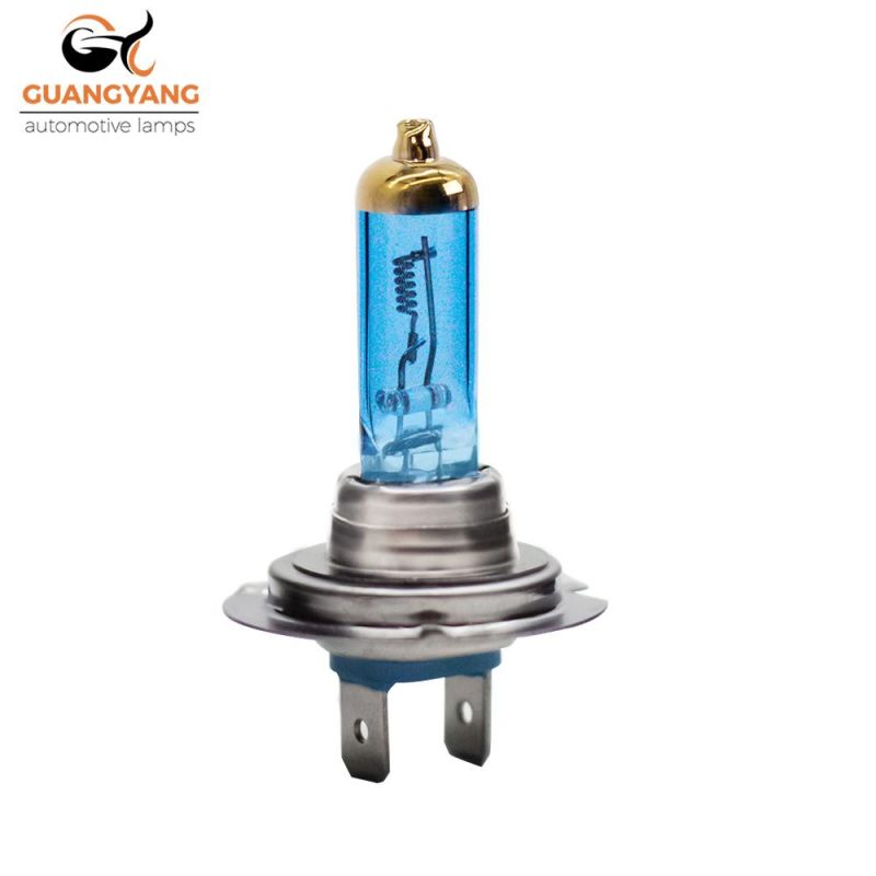 Car Halogen Bulb H7 12V 55W Double Blue Golden Coating