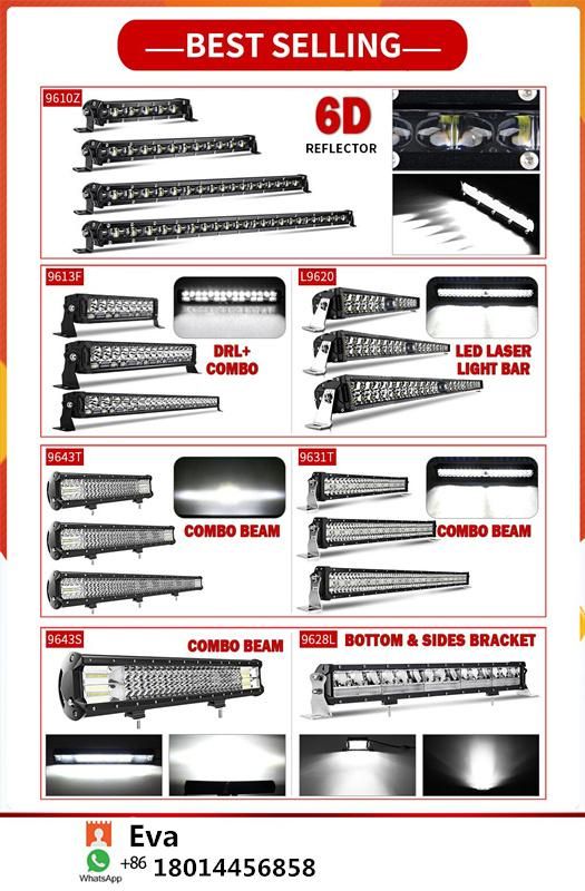 Offroad 3 Row 12V 42 Inch LED Light Bar Truck