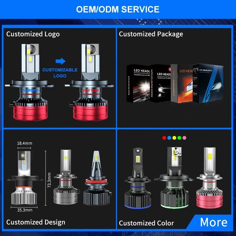 Wholesale OEM ODM 110W LED Lamp H4 H7 H11 9005 Fan 6500K Car Fog Light LED Headlight Bulb