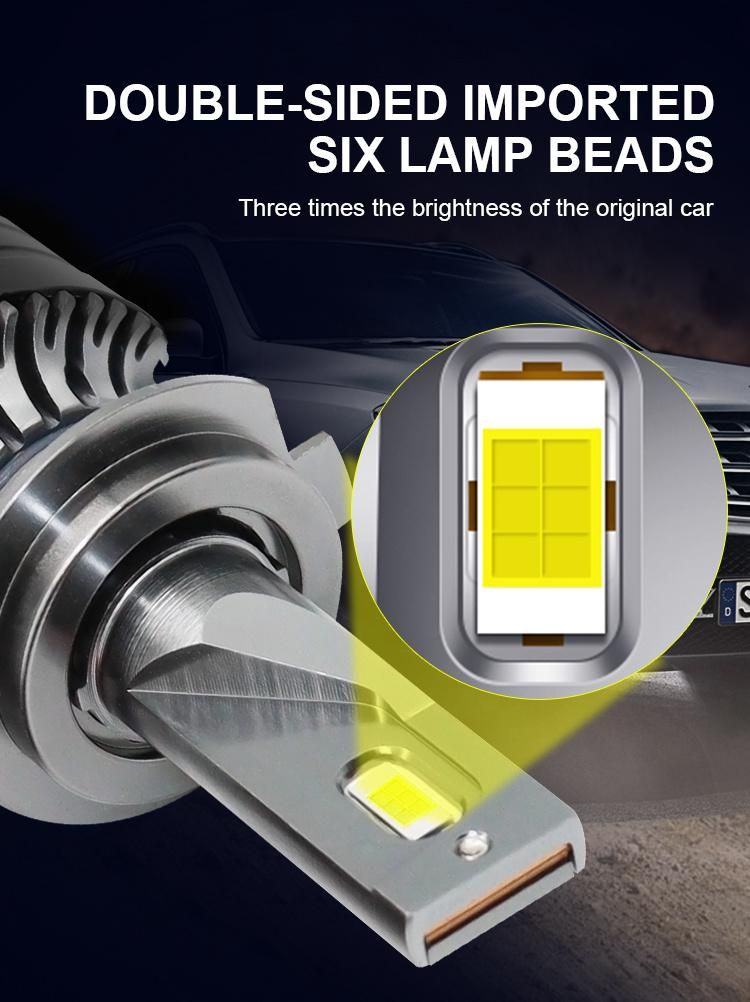 New 2 PCS LED Headlight H7 Csp K7 Headlight Bulb 100W 12000lm H1 12V 6000K H4 LED Car Auto Headlamp 9005 High Beam Low Beam Headlights