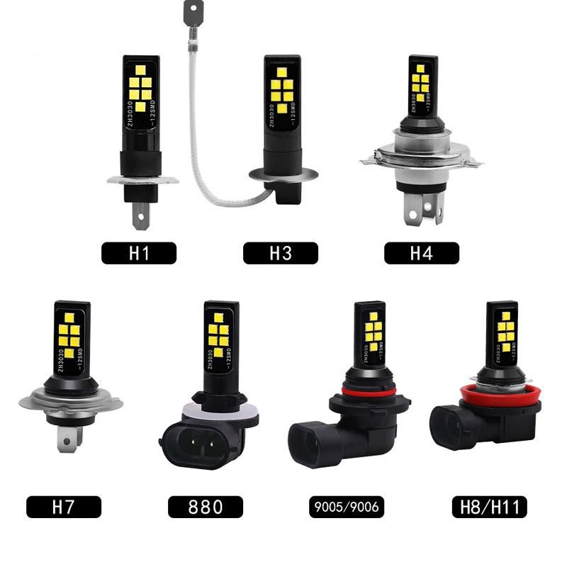 High Power 100W Fog Light Car Auto Front Fog Driving Light Bulb 6000K Bulb Lamp Light