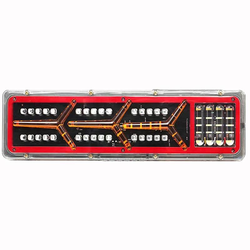 Waterproof Car Truck LED Rear Tail Light Warning Lights Rear Lamp for Lamborghini Trailer Caravans Ute Campers ATV Boats