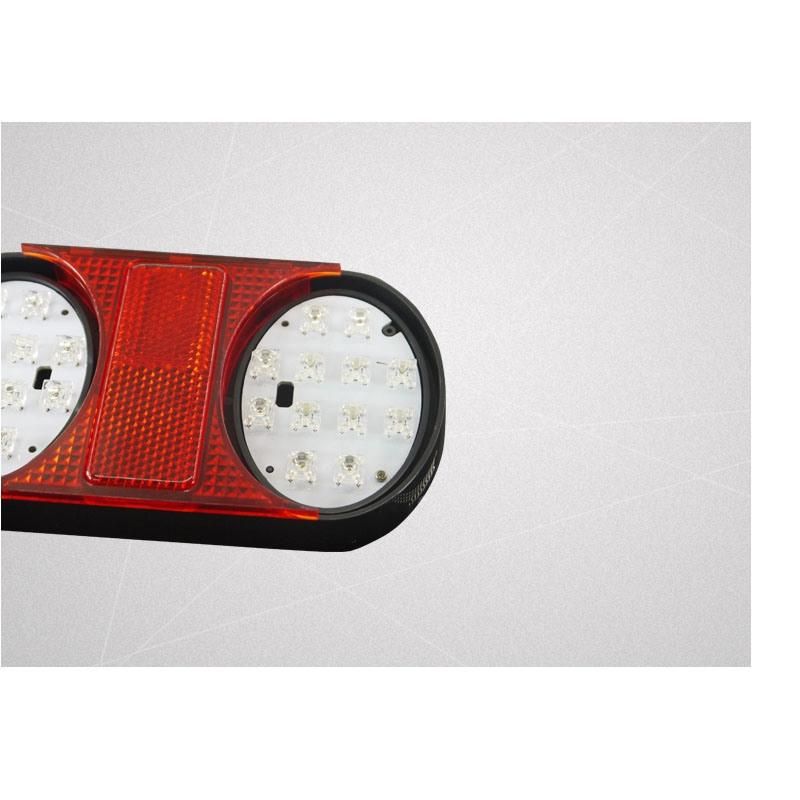 Factory High Quality 24PCS LEDs12V Oval Vehicle Autostop Turn Rear Tail Lights for Truck Trailer Marine with E-MARK