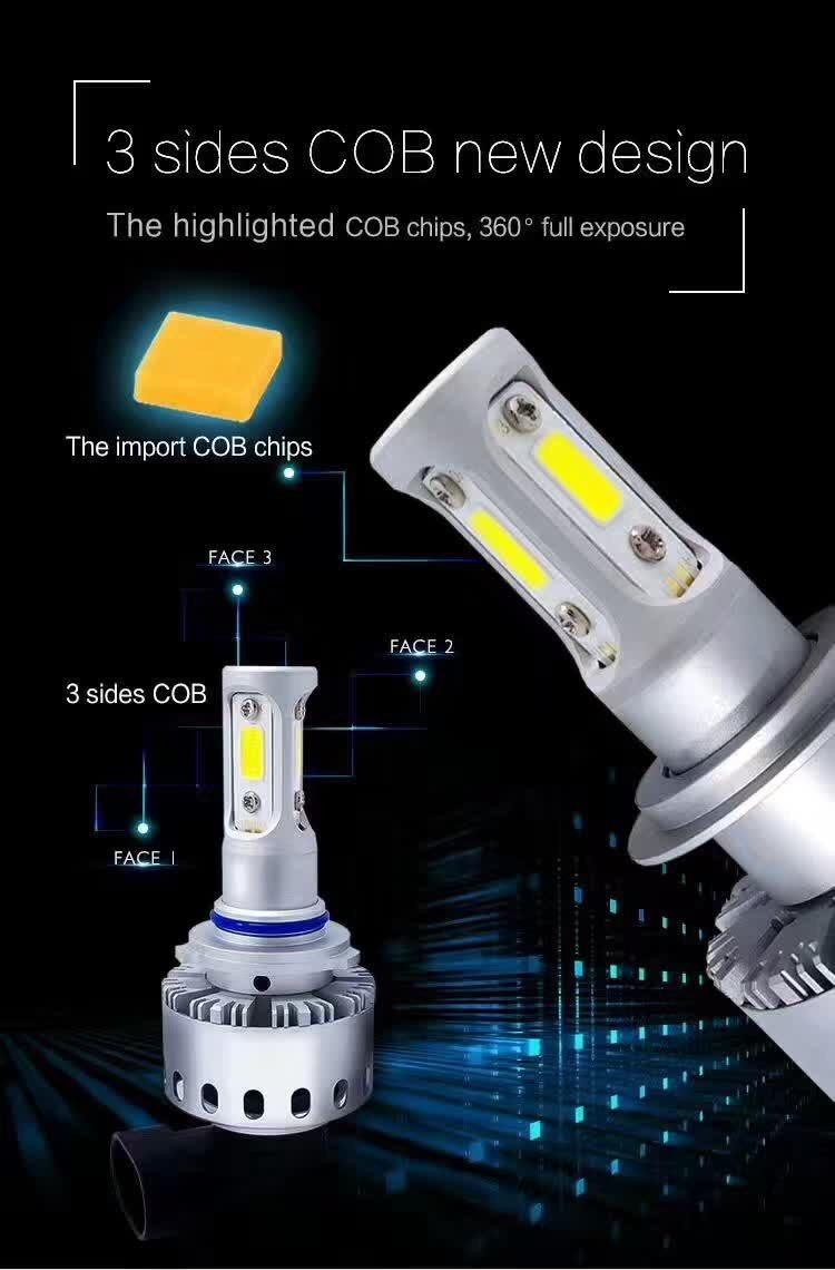 Newest 45W 6500K 9005 9012 H13 Plug and Play COB 7p Headlight