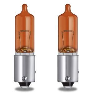 Hy21W 12V 21W Baz9s Amber Halogen Headlight Bulbs Ultra Life Auto Backup Fog Stop Tail Lights Turn Lamps for Car Bus and Truck