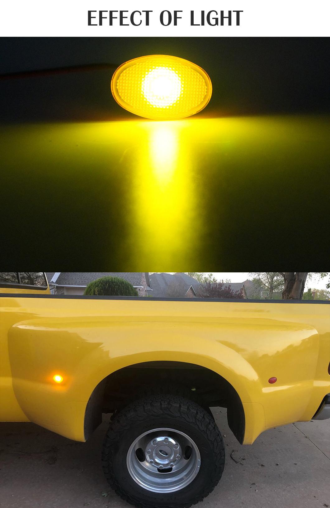 Yellow LED Side Light Assemblies for Ford