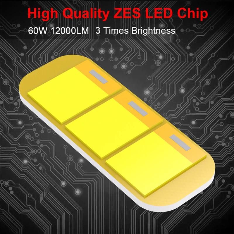 2020 Automotive Lighting System 12V F2 LED Car Headlight Bulb H4 White 12000lm H7 Socket Car LED Headlight