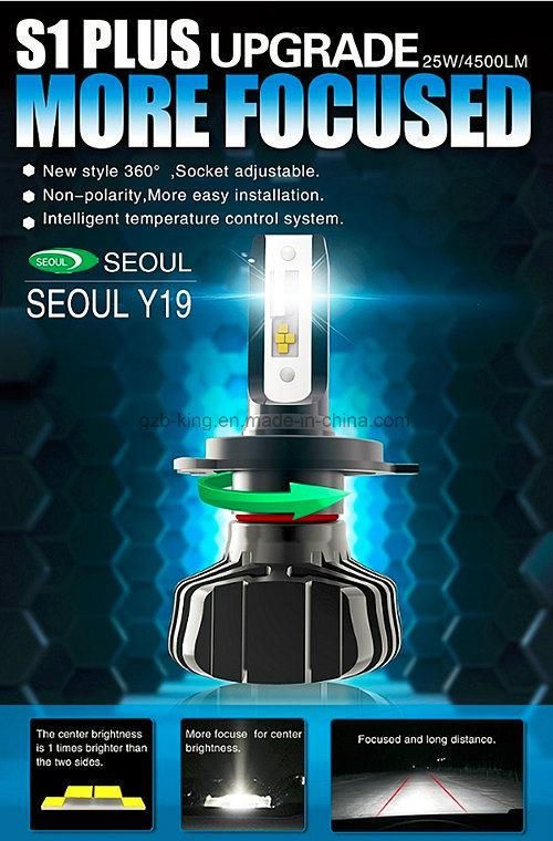 4500lm S1 Plus 9005 LED Car Headlight Kit