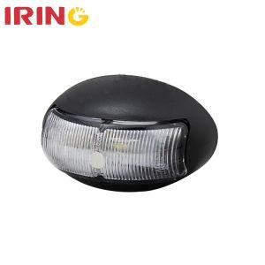 10-30V Waterproof LED Front Position Lamp White Side Marker Turn Light for Truck Trailer