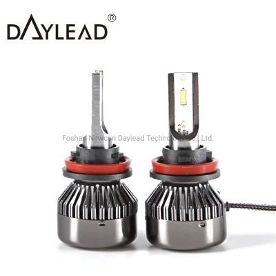 Best Selling 6000K High Power Driving Light 6000lm Car LED Headlight H4 DOT Approved